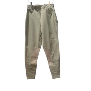 Ariat Pro Series Breeches with Side Zipper and Knee Patches- 26L Beige Equestria